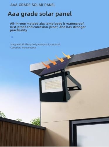 Image of kh Foldable Portable Outdoor Solar LED Wall Light with Remote Control Waterproof IP65, Energy Saving & Eco Friendly, Warm White Solar Flood Garden Light (106 LED)