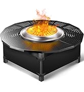 Wanchao 47.8 in with Oxford Cloth Safety Enclosure Fire Pit Surround Tabletop for Solo Stove Yuko...