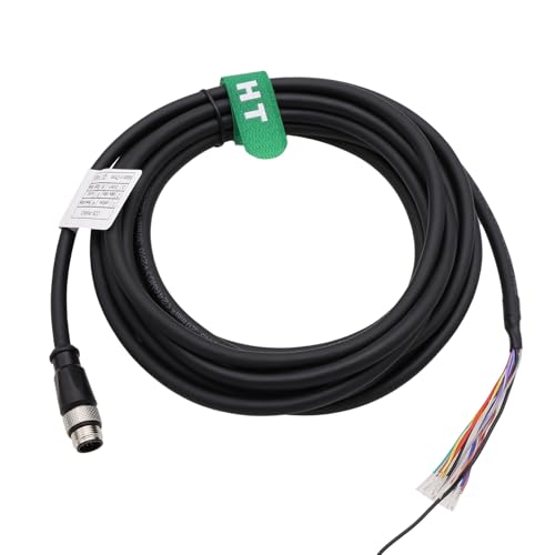 Cable IO de alimentación M12 de 12 pines macho para lectores RRU ARU y sistemas de escaneo