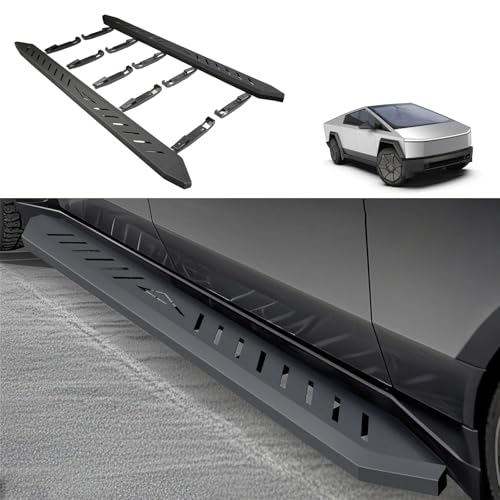 2Pzs Estribos para Tesla Cybertruck Acero Carbono miniatura 2