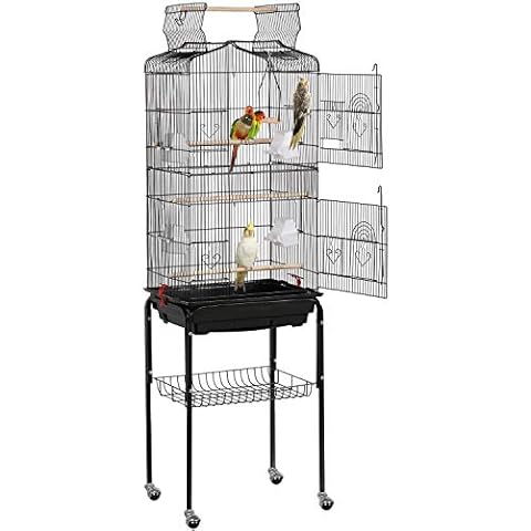 Cage Oiseau Yaheetech 46x35x162,5 cm Cover