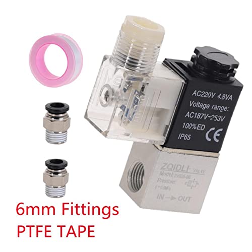 Électrovanne 2V025-08 1/4" pour stopper les fuites d'air comprimé en 220V ou 12V - 3