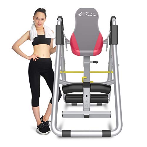 Inversion Table Back Therapy Fitness Back Pain Relief, Adjustable Folding Therapy Back Inversion Table for Home Exercise Fitness Massage Yoga