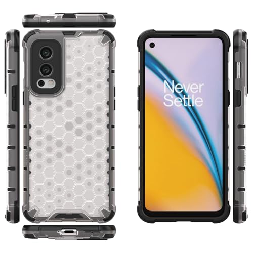 Image of Prime Retail Hard PC Back Case Cover for Oneplus Nord 2 5G Anti Slip Ultra Thin Shockproof Reinforced Corners (Transparent)