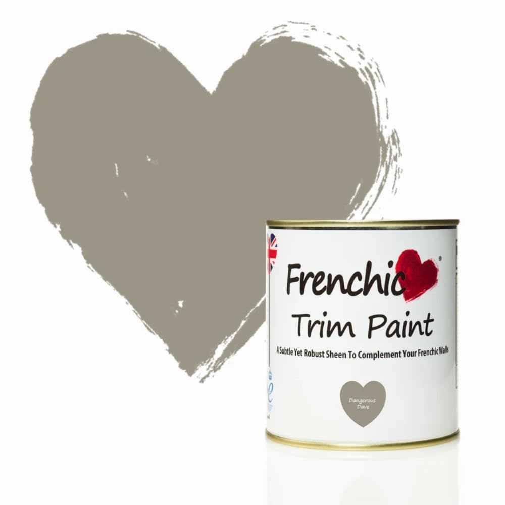 Frenchic A Slightly Slatey Brown With Somewhat Cooler Undertones Dangerous Dave Trim Paint With A Satin Sheen Finish - 500Ml