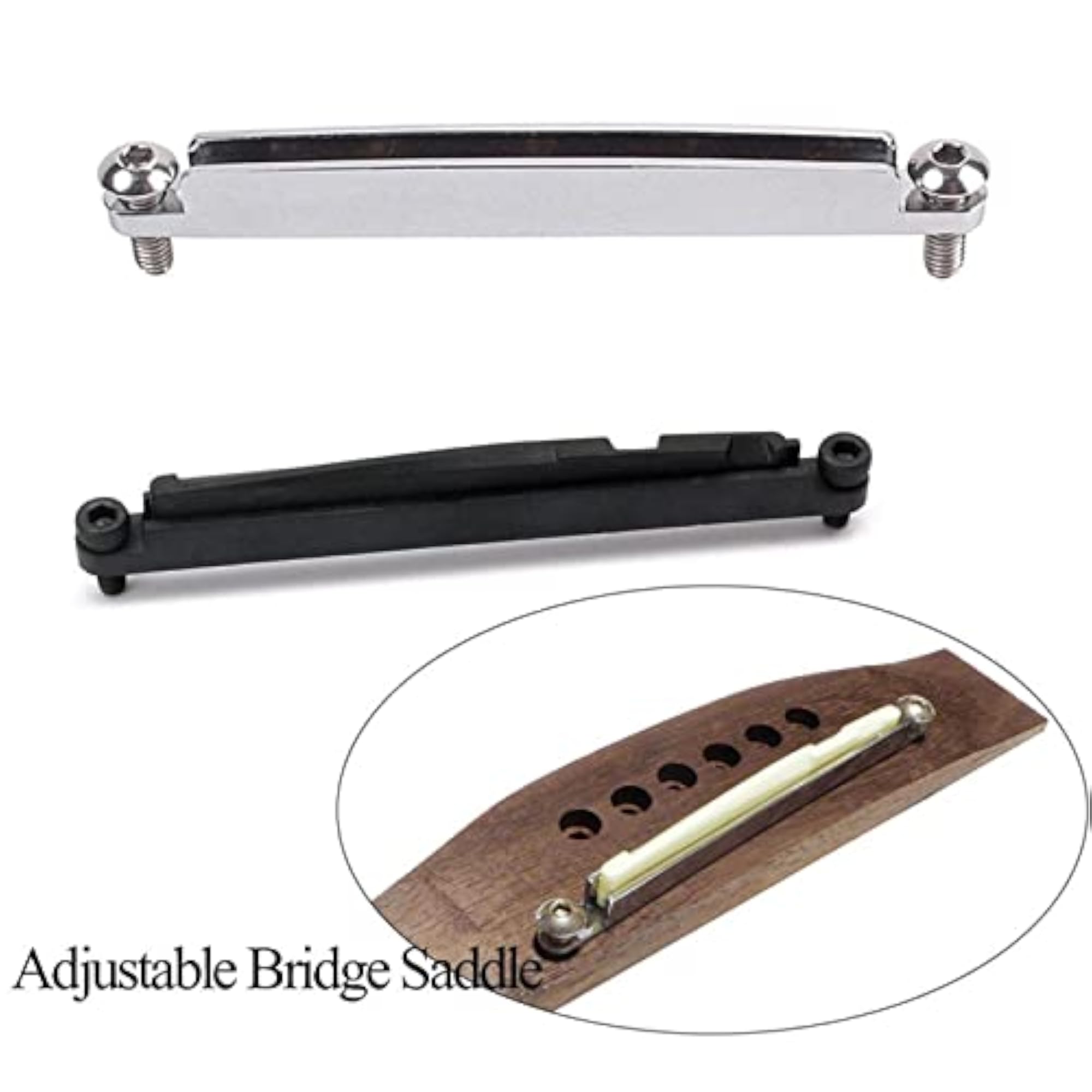 Steel Guitar Bridge Adjust Saddle Rail Heighting, Folk Guitar Replacement