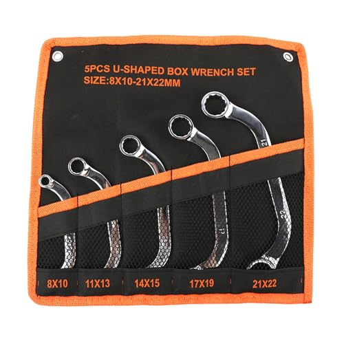 5Pcs Multifunctional 12 Point Double Offset Box End Wrench Spanners Wrenches Car Repair Tool Offset Ratcheting Wrench