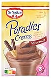 Inhalt: 13 x 74 g Dr. Oetker Paradies Creme Schokolade, Dessertpulver mit Schokoladen-Geschmack zur Zubereitung eines Creme-Desserts (374 g), ergibt jeweils vier Portionen