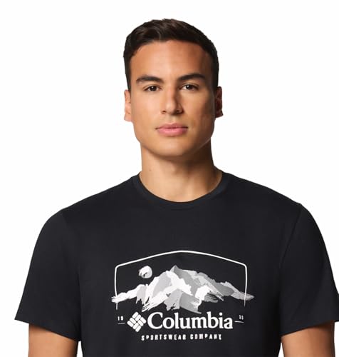 Image of Columbia Men Black Path Lake Graphic II Tshirt, S