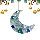 Renchey Para Pared Con Tema De Luna,Decoración Artística Romántica En Acrílico | Decorativo De Luna - Para La Familia, Los Amigos, Las Fiestas, El Hogar, El Interior, La Ventana Y La