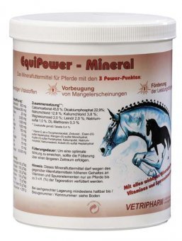 EquiPower - Mineral - mit allen Vitaminen und Mineralstoffen, 1500 g Pulver in Dose