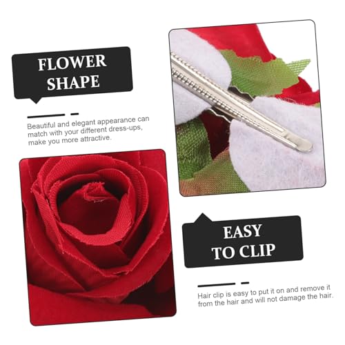 Pinces à cheveux de mariage fleur de rose unique élégante