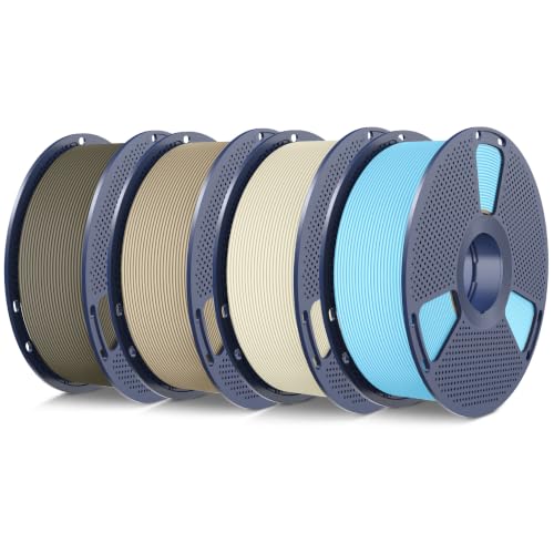 Image of SUNLU 4KG Bundle PLA Matte 1.75mm, Matte Surface 3D Printer Filament