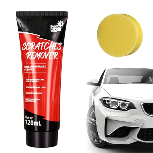 Eliminador De Arañazos de Coche,120ml Pulimento Coche Arañazos,Reparador Arañazos Coche,Reparador de Arañazos Coche,Quita Arañazos Coche,Quitar Arañazos Coche