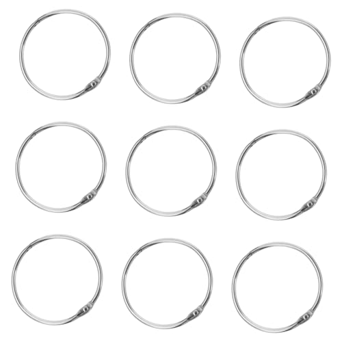 CONGARTENO 12Pcs Modern Curtain Rings Decorative Buckle Hoops for Shower and Window Curtains Fit Smooth Sliding Design for Use