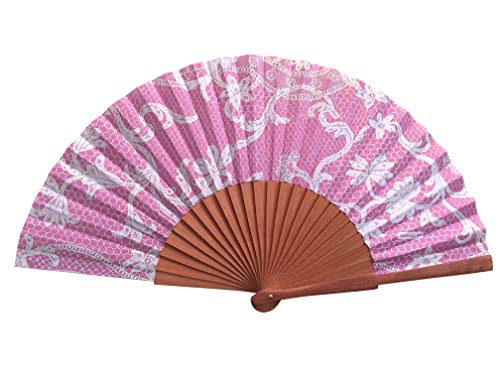 Tusitala Barcelona Abanico Bolillo rosa