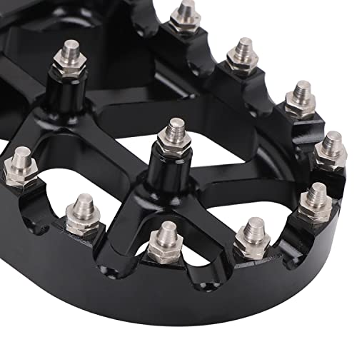 Image of AnXin Dirt Bike Foot Pegs Footpegs Footrests Foot Pedals Rests CNC for KX250F KX450F 06-18 KX250 KX 250 19-24 KX450 19-24 KX250X /450X KLX450R Black