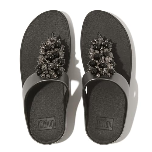 Image of FitFlop Fino Bauble-Bead Toe-Post Sandals