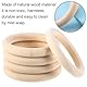 RosewineC 10 Stück Baby Holzringe Zum Basteln, 70mm Baby Kinderkrankheiten Ring Wood Teether Zahnen Ringe für Babys Kinderpflege, Holz Armband DIY Handwerk