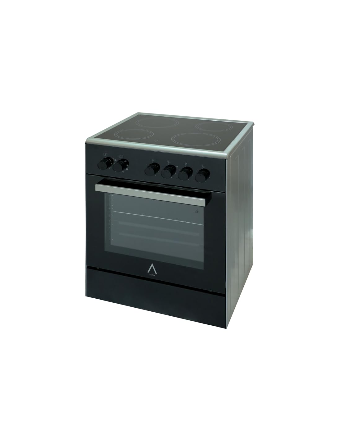 ALPHA Cocina Eléctrica VULCANO ZEUS ELITE PRO Cristal Negro, Vitrocerámica