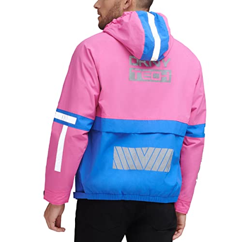 Image of DKNY mens Dkny Men's Taslan Performance Hoody With Reflective Detail