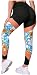 Leggings da donna a vita alta con stampa Skinny Yoga Collant per sollevamento culo Allenamento in esecuzione Pantaloni per palestra, Arancione, S
