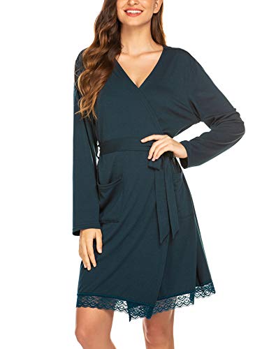 Ekouaer Nursing Robe For Women Lightweight Maternity Robes Lace Trim Kimono Bathrobe Labor Delivery Loungewear #TOP4