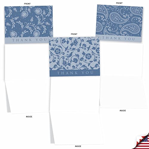The Best Card Company - 10 Boxed All Occasion Cards With Envelopes (4 X 5.12 Inch) - Colorful, Fun Note Cards Assorted - Blue By You M1709Bn #TOP3