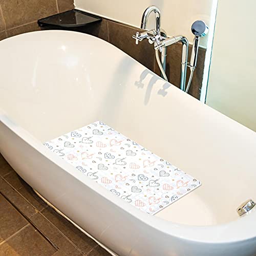 Tapis de bain lavable avec ventouses Bennigiry anti-dérapant