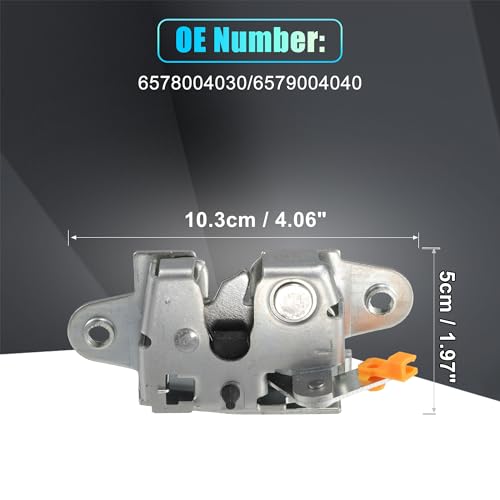 Image of X AUTOHAUX Replacement Rear Liftgate Door Lock Actuator for Toyota Tacoma 2005-2006 Tailgate Latch Assembly No.6578004030 /6579004040 Silver Tone 1 Pair