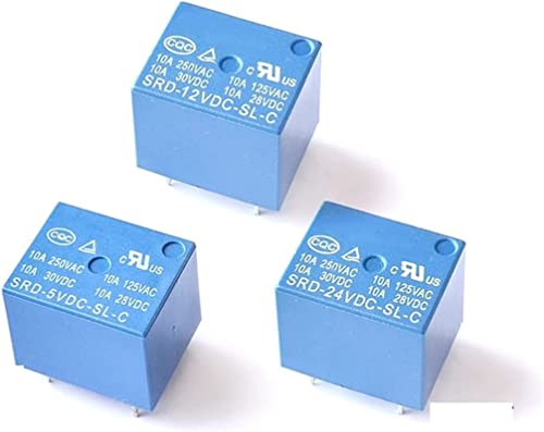 Relé 12V SRD-12VDC-SL-C micro interruptor electrónico de 5 pines y 10A pack de 10 unidades