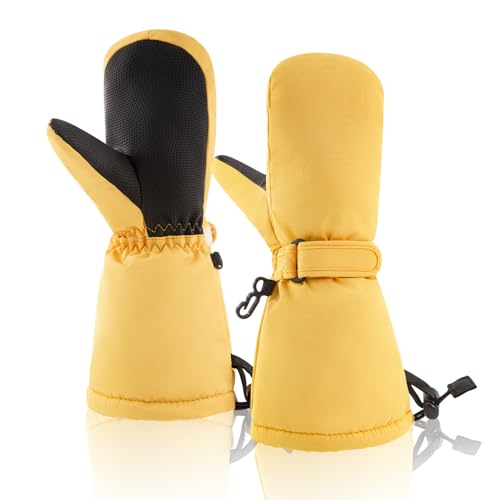 Image of BAVST Winter Kids Waterproof Gloves for Boys Girls Snow Ski Toddler Baby Mittens Outdoor for Infant Teens 1-5T