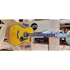 Framus Legacy FG 14 SV Grand Auditorium Guitare folk avec micro Jaune - Les Beatles, Paul McCartney, John Lennon, RIngo Starr, George Harrison