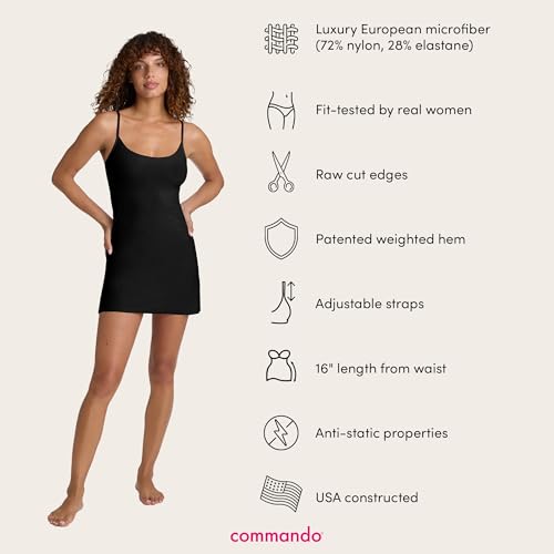 Image of commando - Classic Mini Cami Slip | Short Full Slip Perfect for Sheer Dresses | Anti Static | Smooth, Barely-There Feel
