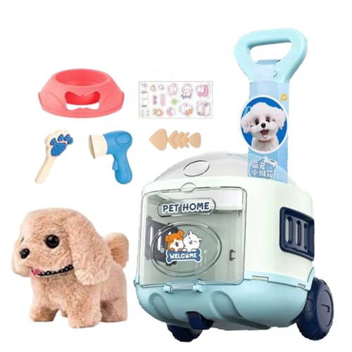 Peluche réaliste et jouets interactifs avec poussette pour anniversaire - 7