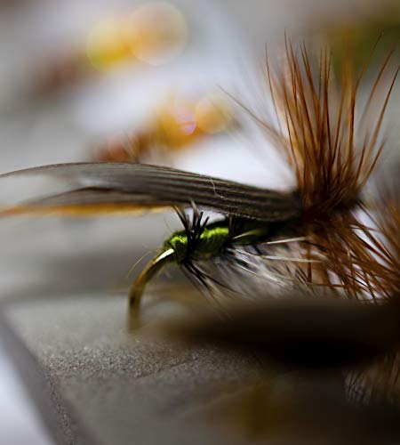 Outdoor Planet 50 Premium Fly Fishing Flies Assortment | Waterproof Fly Box | Dry Flies, Wet Flies, Nymphs Flies, Caddis | Trout Fishing Lure Set - Thumbnail 7