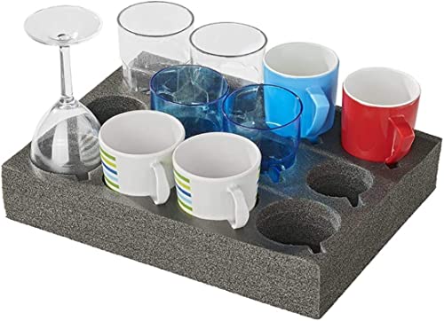 Glassjack Weinglas Aufbewahrungsbox | Platz Für 24 Gläser | Stapelbar | 81x190mm Glasgröße