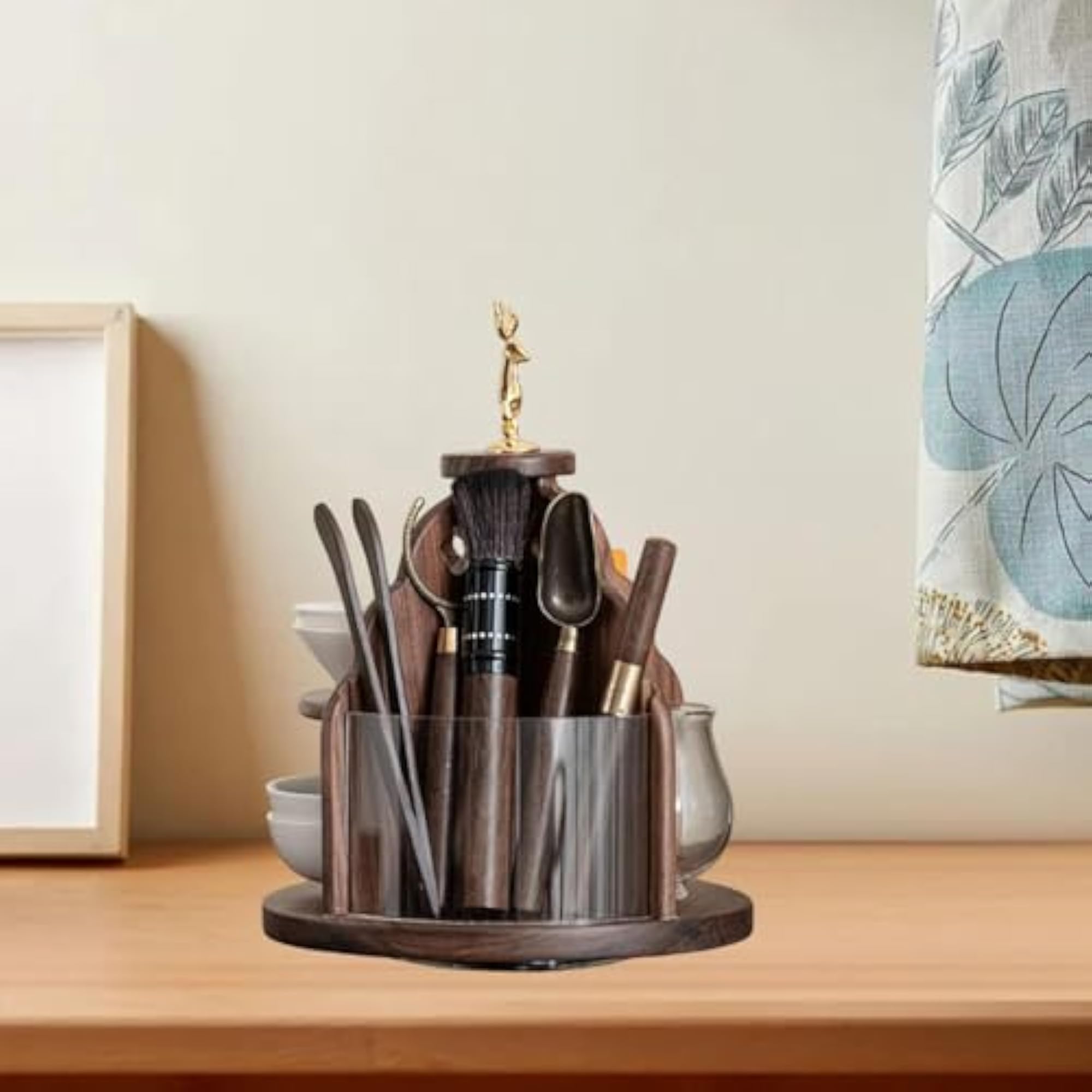 Retro Makeup Organizer Display Stand for Dresser