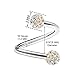 2PCS Steel Twisted Barbell 16 gauge 5/16 8mm 3mm Aurora Borealis Crystal Ball Cartilage Earrings Labret Piercing Jewelry 2157