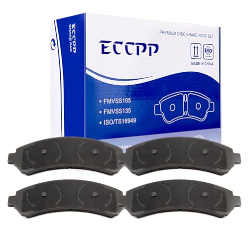 Image of ECCPP D726-7593 4pcs Front Ceramic Disc Brake Pad Set
