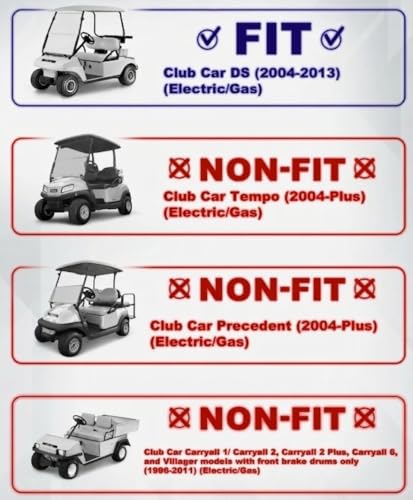 Nerf Bars resistentes para Club Car DS, paquete de 2 miniatura 2