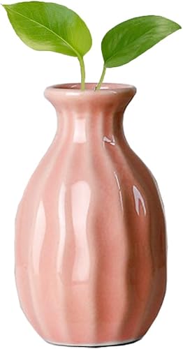 Miniatura 9 de Jarrones pequeños hechos a mano, mini jarrones de cerámica  Jarrón de escritorio de oficina para manualidades, micro jarrones de paisaje, adorno