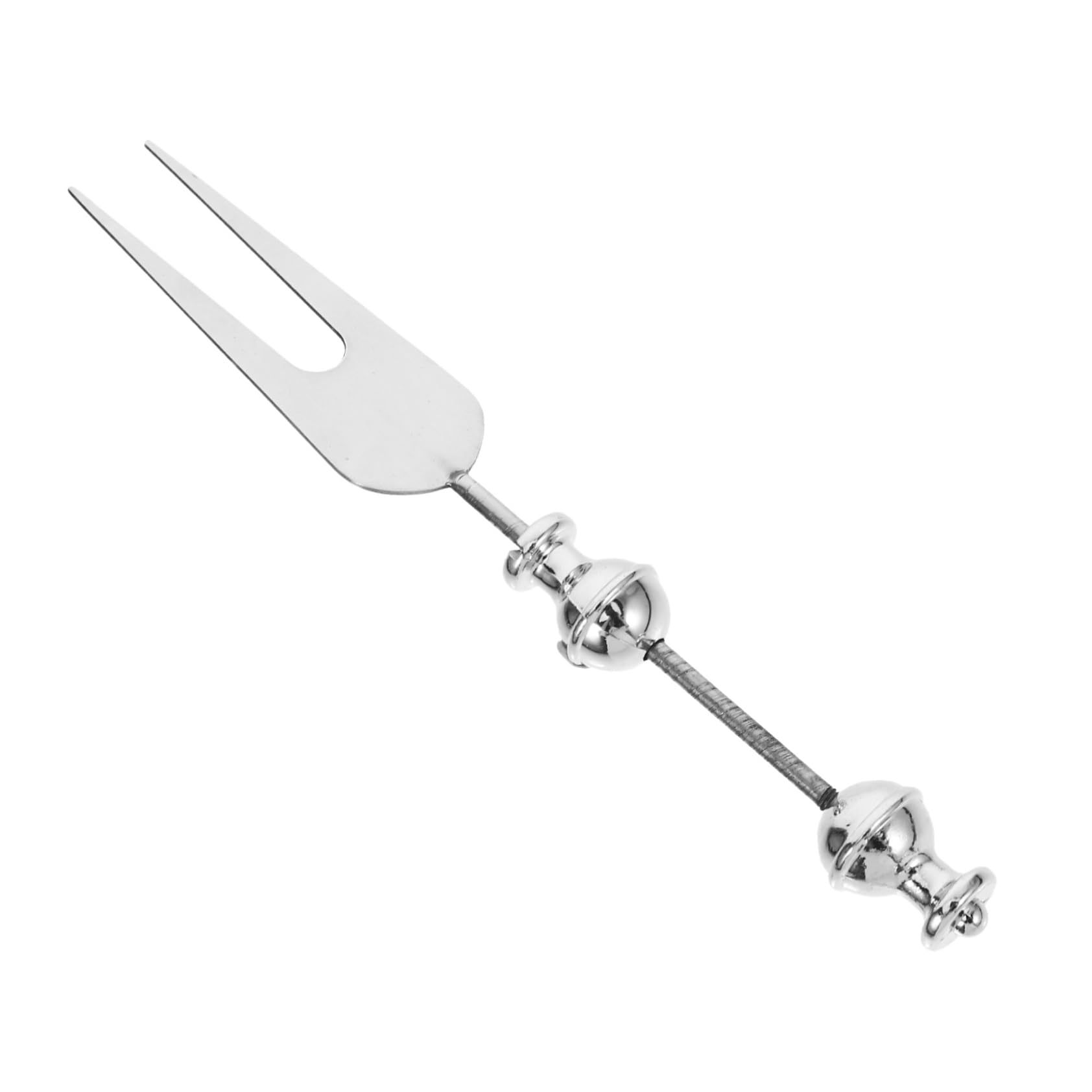 HEALLILY Stainless Steel Beadable Fork Fruit Serving Forks Dinnerware Diy Decorative