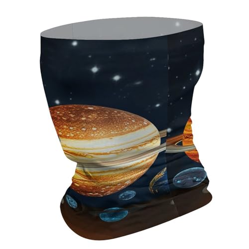 Glow in The Dark Solar System Planet Neck Gaiter UV Sun Protection Balaclava Breathable Ski Face Mask for Men Women Versatile Cover Scarf Bandana Head Wrap2