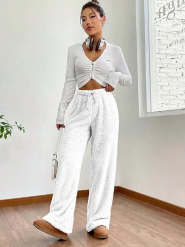 Image of KOTTY Women's Cozy Plush Fleece Lounge Pants - Ultra Soft Warm Relaxed Fit Comfort Wear