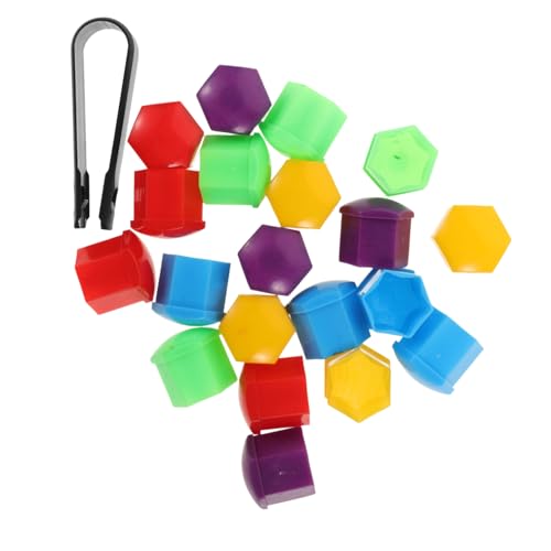 FUNOMOCYA 20pcs Automotive Wheel Nut Caps Mini Lug Nut Covers for Cars Suvs Trucks Durable Protection Against Design for Enhanced Vehicle Aesthetics