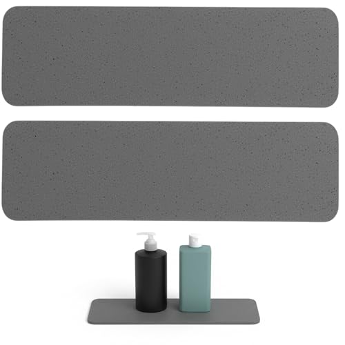2 Pack Stone Drying Mat Kitchen, Quick Dry Stone Mat for Kitchen Sink and Bathroom, Stones Bath Mat Quick Dry, Diatomite Bath Mat, 22.5 x 7 x 0.9 cm