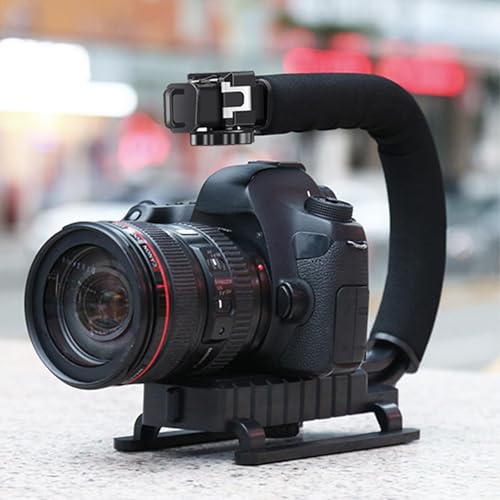 Image of Camera Support Handle Grip C-Shaped Cold-Shoe Mount Supporting Handle Grip