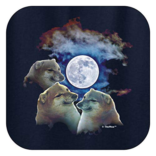 Funny Yellow Dog Shiba Inu Meme Doge to The Moon 3 Cheems Moon T-Shirt - Image 3