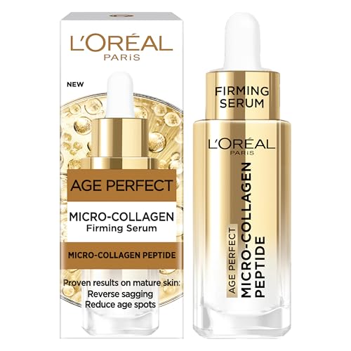 LOréal Paris Peptide Serum for Lifting Age Perfect Micro-Collagen Rejuvenating & Lifting Serum Firms Sagging Skin Boosts Radiance & Reduces Age Spots 30ml